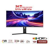 Màn hình Gaming ULTRAWIDE VSP VG3418QC ( 34 inch, WQHD, VA, 180Hz, 1ms, Cong)